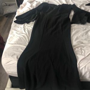 Black dress long gown